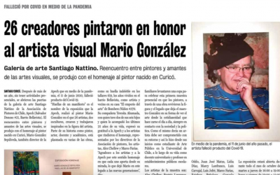 26 creadores pintaron en honor al artista visual Mario González